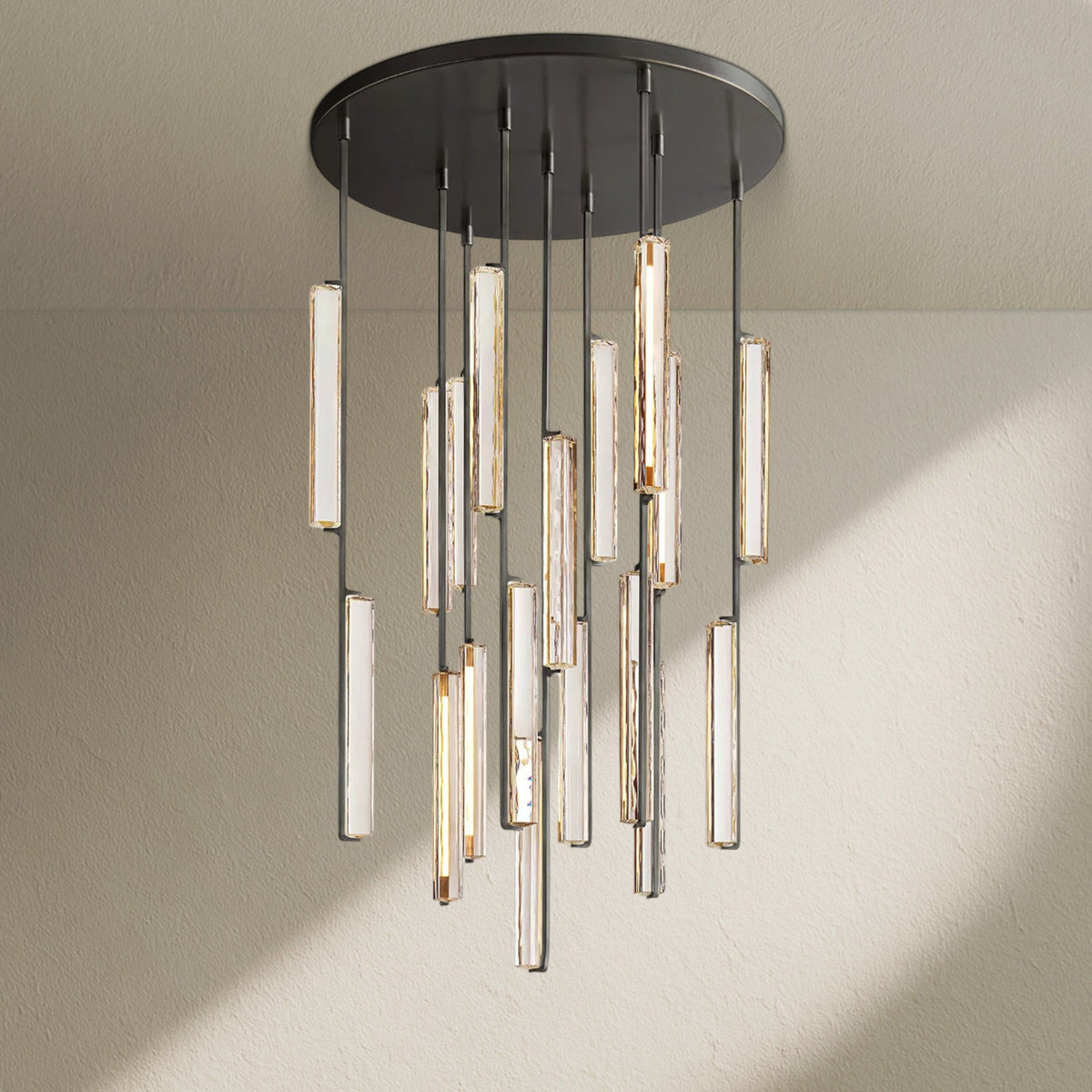 Aufz Crystal Round Chandelier - Zelno