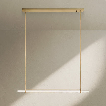 Aufz Crystal Single Bar Linear Chandelier - Zelno