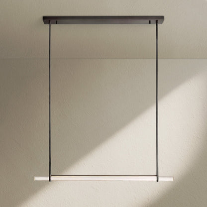 Aufz Crystal Single Bar Linear Chandelier - Zelno