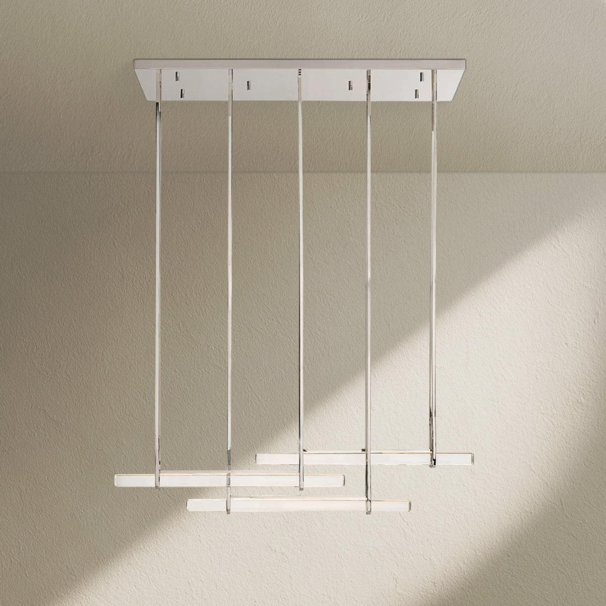 Aufz Crystal Triple Bar Linear Chandelier - Zelno