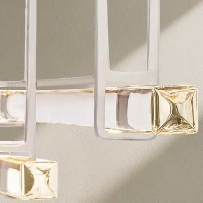 Aufz Crystal Triple Bar Linear Chandelier - Zelno