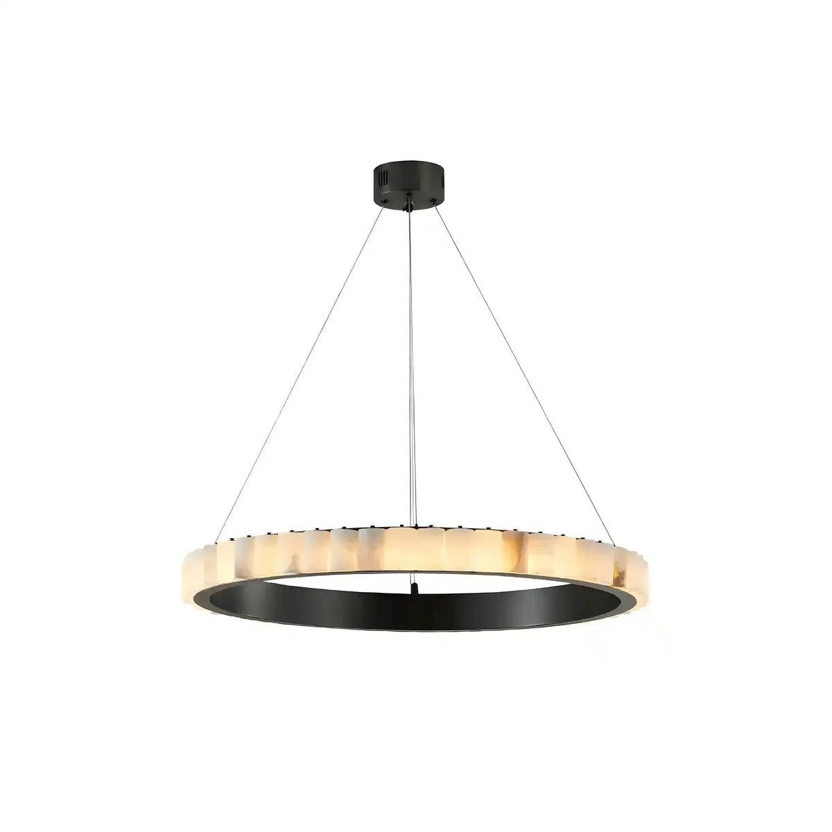 Avalon Alabaster Round Chandelier - Zelno Lighting