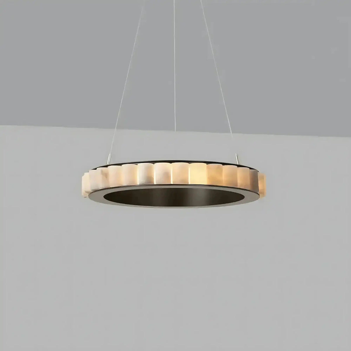 Avalon Alabaster Round Chandelier - Zelno Lighting