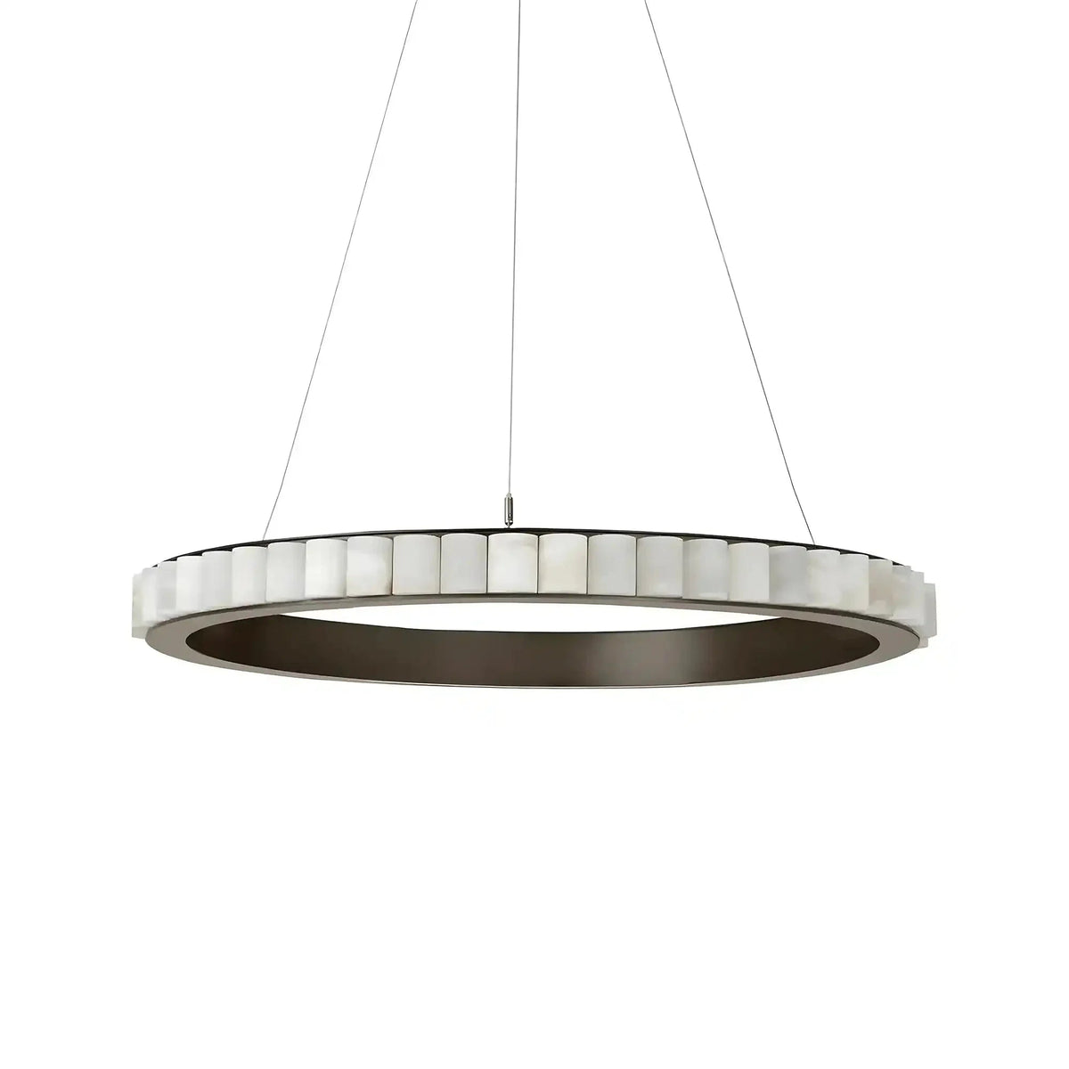 Avalon Alabaster Round Chandelier - Zelno Lighting