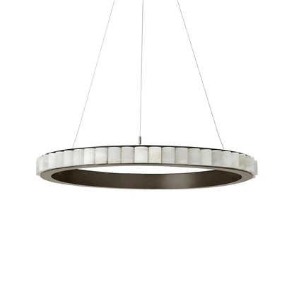 Avalon Alabaster Round Chandelier - Zelno Lighting