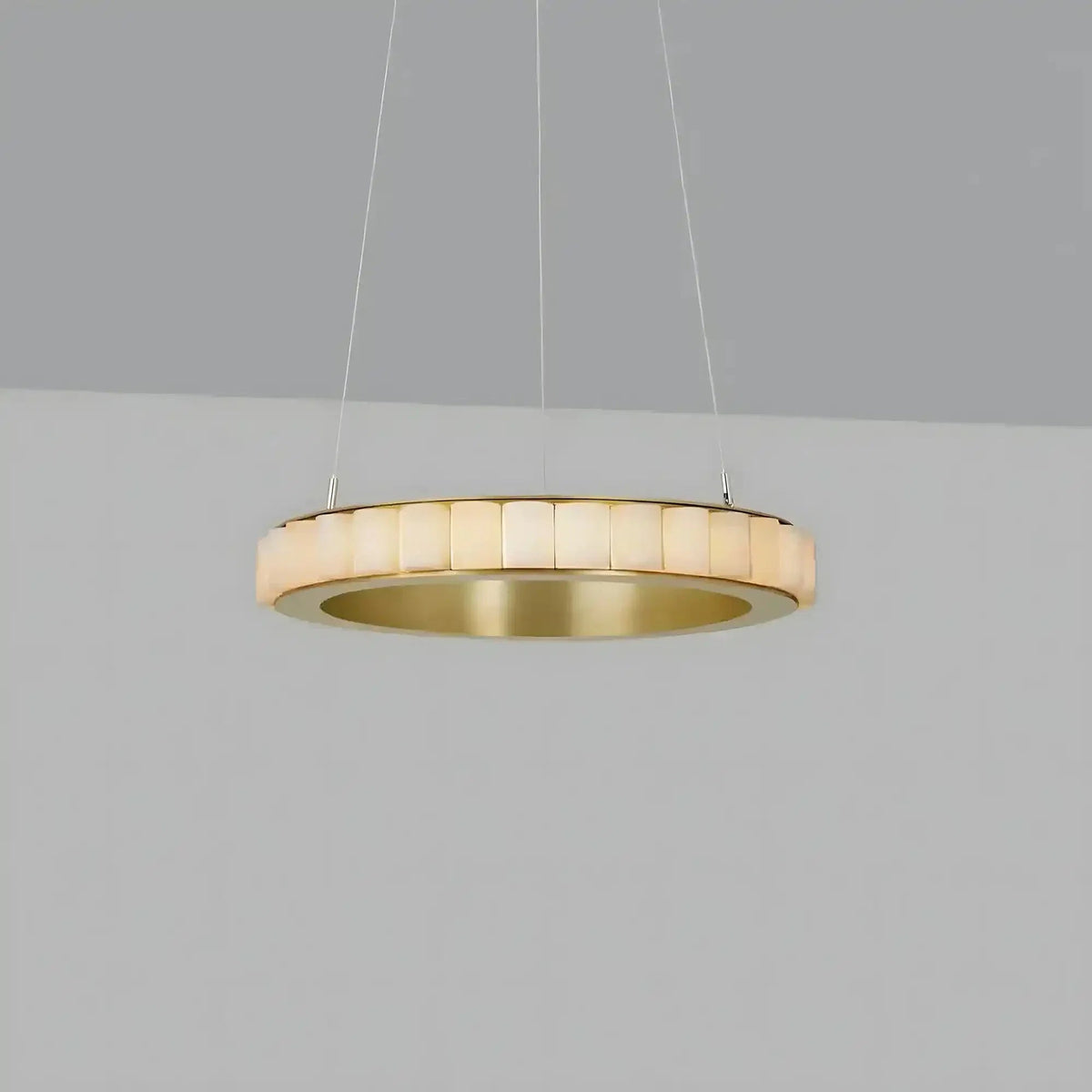 Avalon Alabaster Round Chandelier - Zelno Lighting