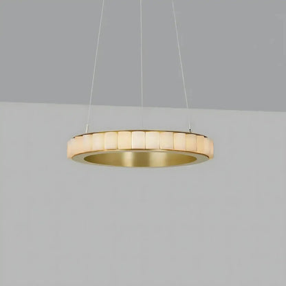 Avalon Alabaster Round Chandelier - Zelno Lighting