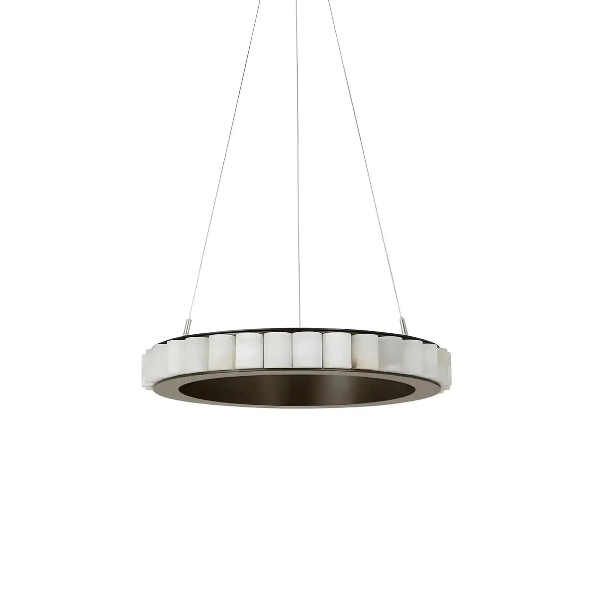 Avalon Alabaster Round Chandelier - Zelno Lighting