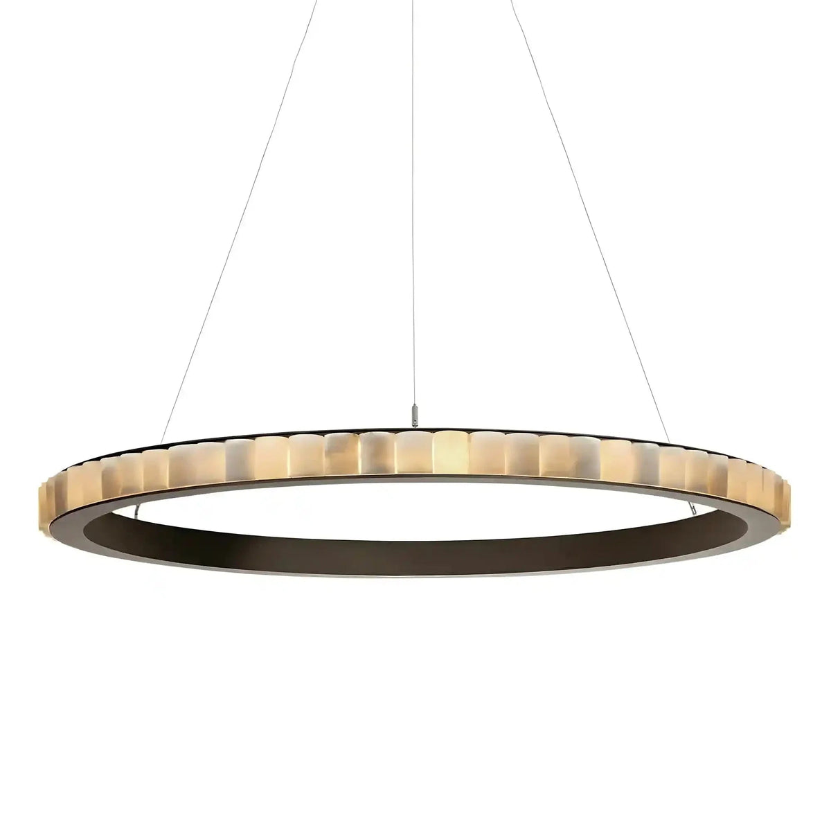 Avalon Alabaster Round Chandelier - Zelno Lighting