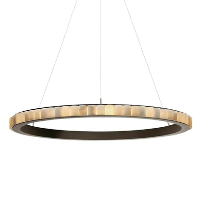 Avalon Alabaster Round Chandelier - Zelno Lighting
