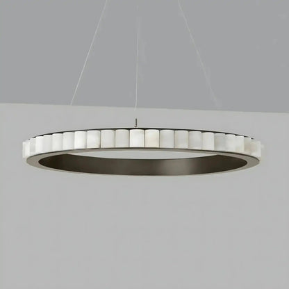 Avalon Alabaster Round Chandelier - Zelno Lighting