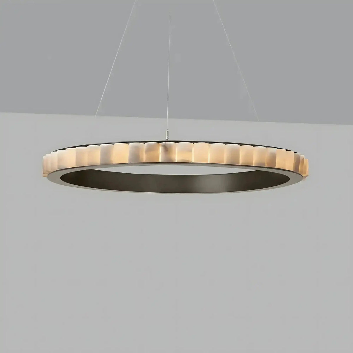 Avalon Alabaster Round Chandelier - Zelno Lighting