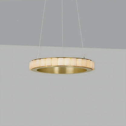 Avalon Alabaster Round Chandelier - Zelno Lighting