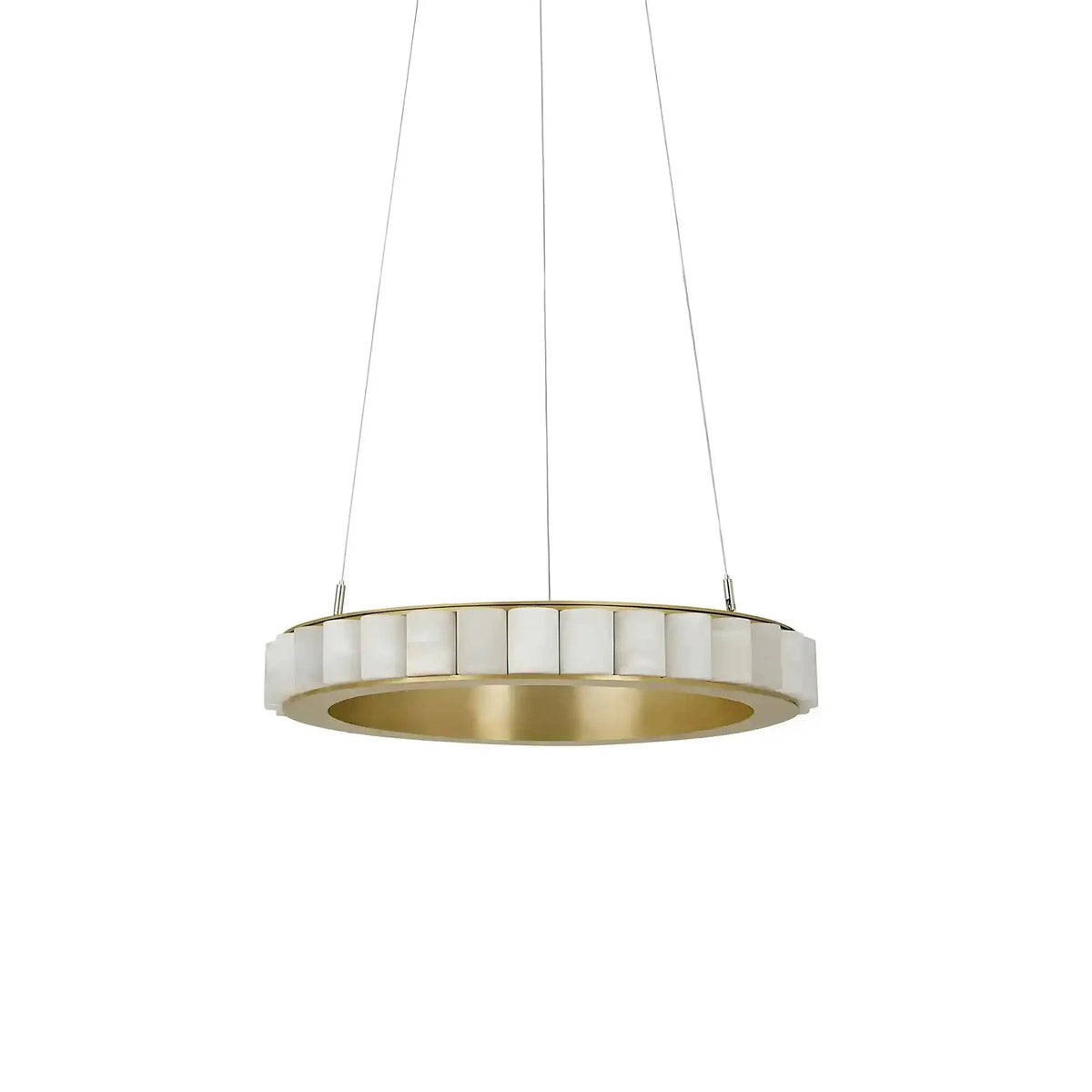Avalon Alabaster Round Chandelier - Zelno Lighting