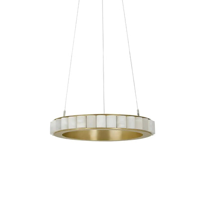 Avalon Alabaster Round Chandelier - Zelno Lighting