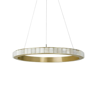 Avalon Alabaster Round Chandelier - Zelno Lighting