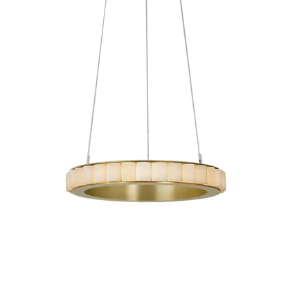Avalon Alabaster Round Chandelier - Zelno Lighting