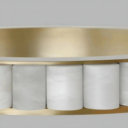 Avalon Alabaster Round Chandelier - Zelno Lighting