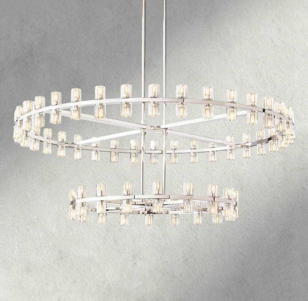 Avecho LED Round Two - Tier Chandelier 60" - zelnolighting