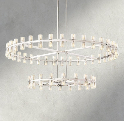 Avecho LED Round Two - Tier Chandelier 60" - zelnolighting