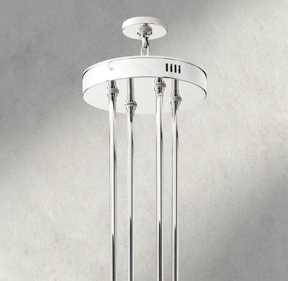 Avecho LED Round Two - Tier Chandelier 60" - zelnolighting