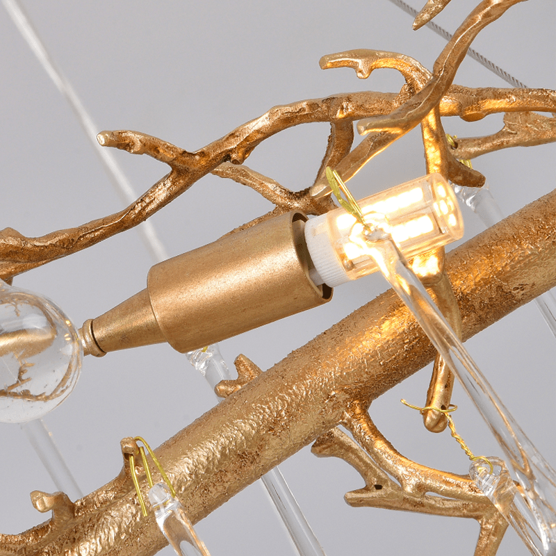 Avis Clear Crystal Branch Chandelier - Zelno Lighting