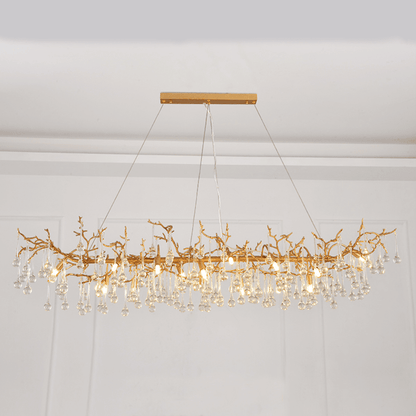 Avis Clear Crystal Branch Chandelier - Zelno Lighting