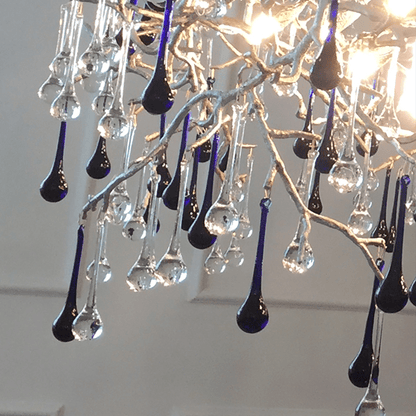 Avis Crystal Rain Branch Chandelier - Zelno Lighting