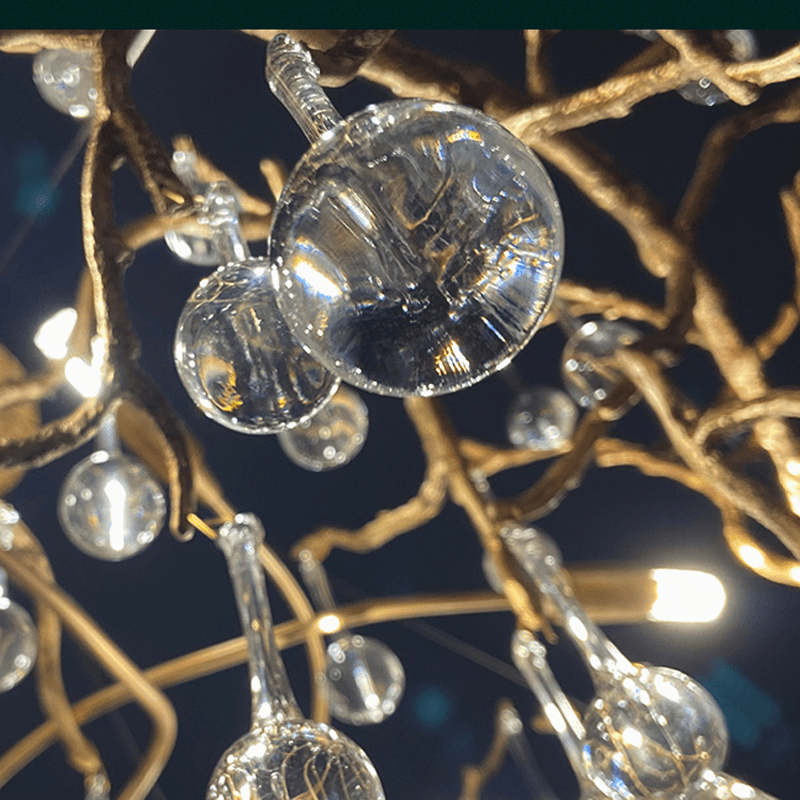 Avis Crystal Rain Branch Chandelier - Zelno Lighting