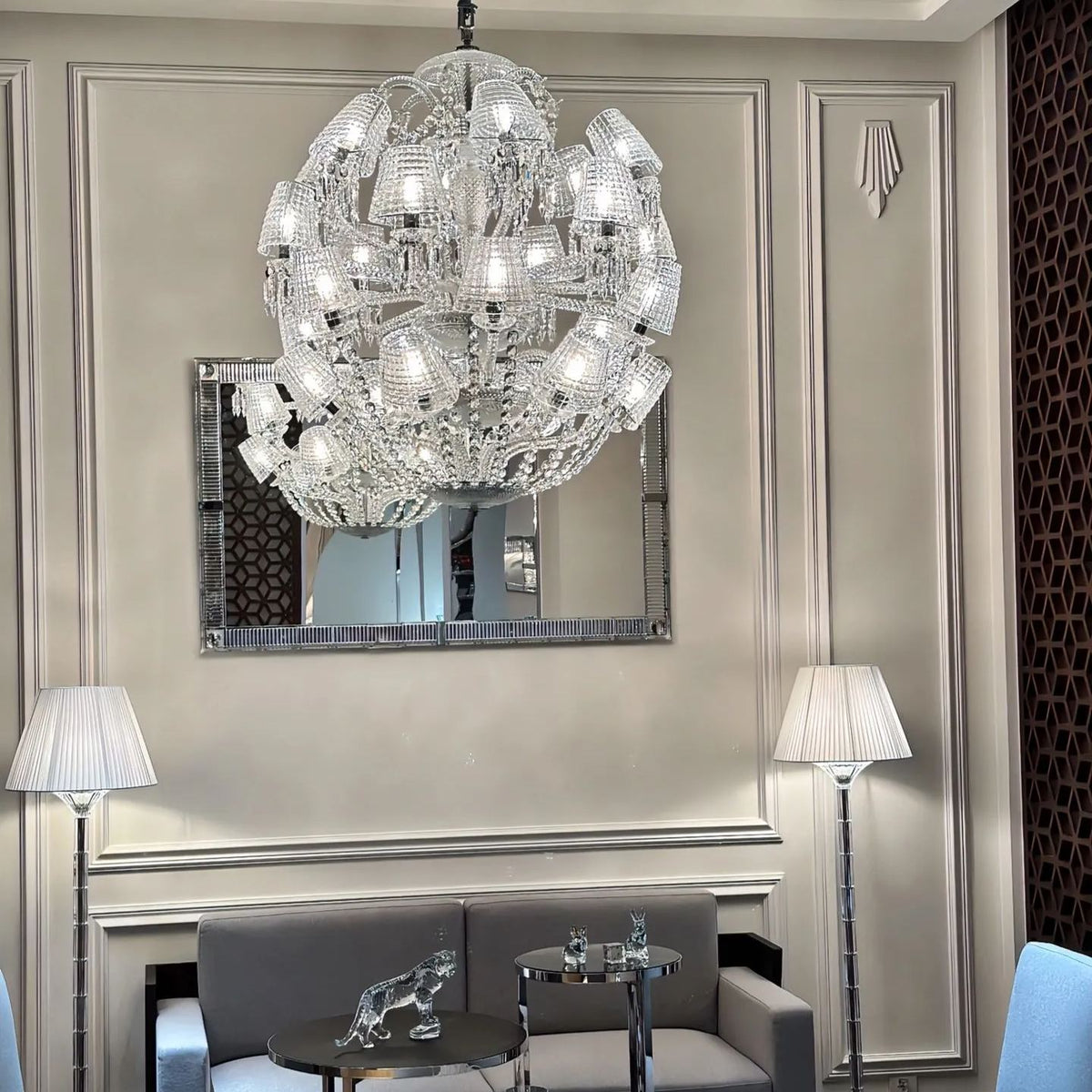 Bacara Le Roi Soleil Crystal Chandelier - Zelno Lighting