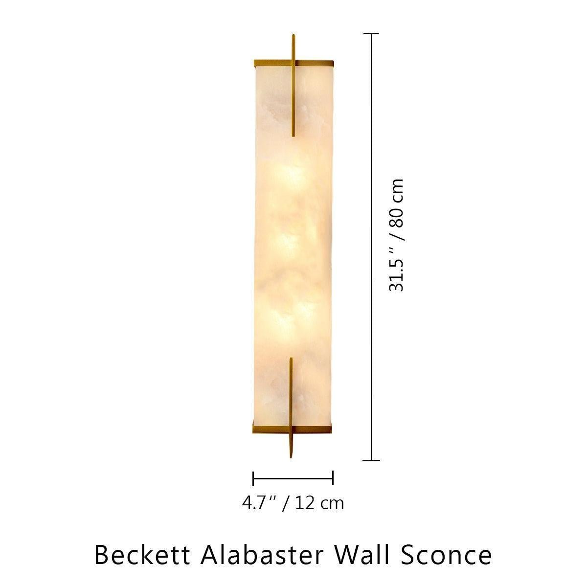 Beckett Alabaster Wall Sconce - Zelno Lighting