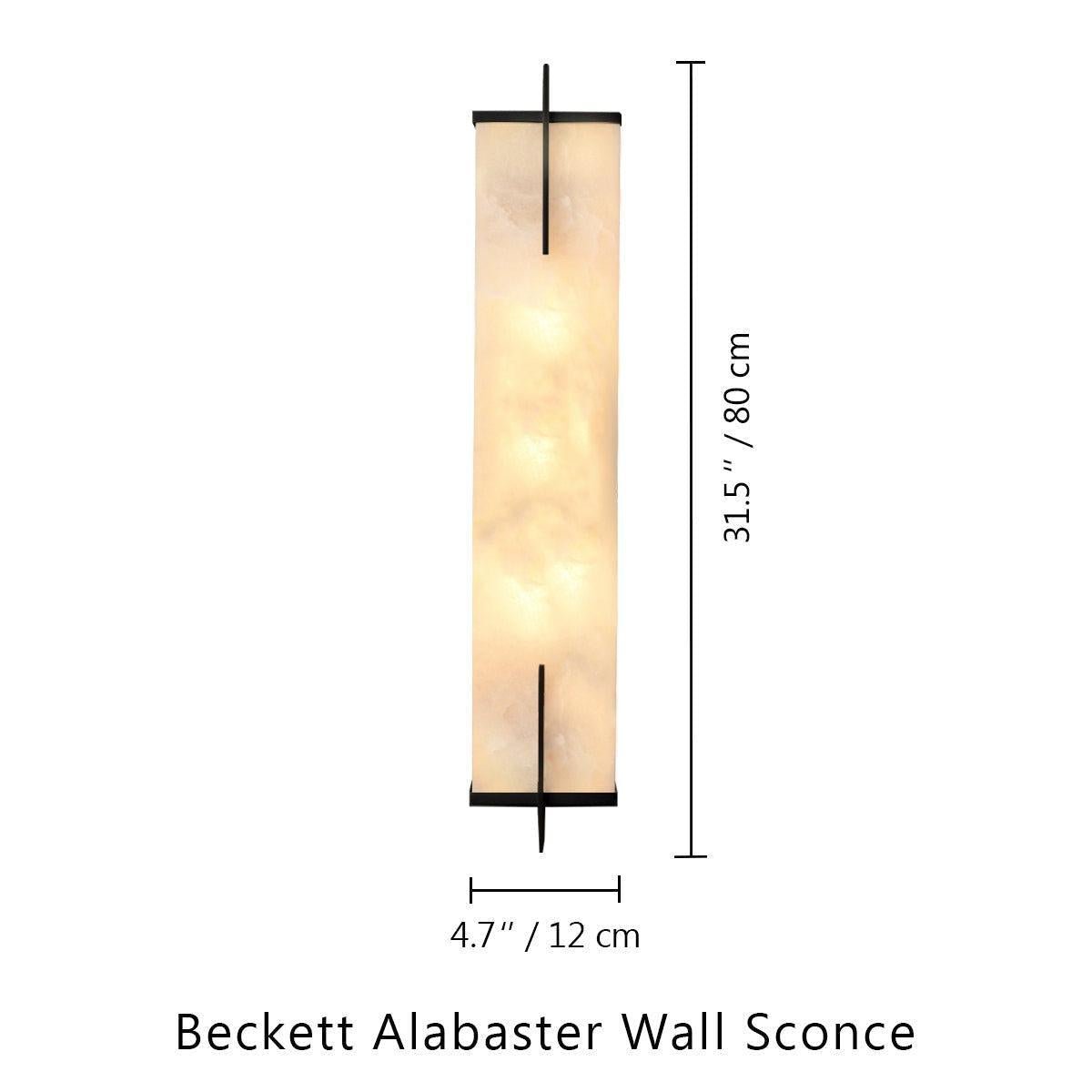 Beckett Alabaster Wall Sconce - Zelno Lighting