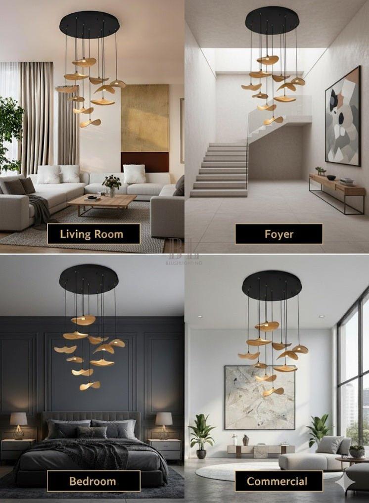 Bidi Multi Light Pendant Chandelier - Zelno Lighting