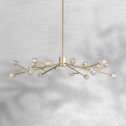 Billfz De Crystal Glass Round Chandelier 24"36"48"60"72" - Zelno