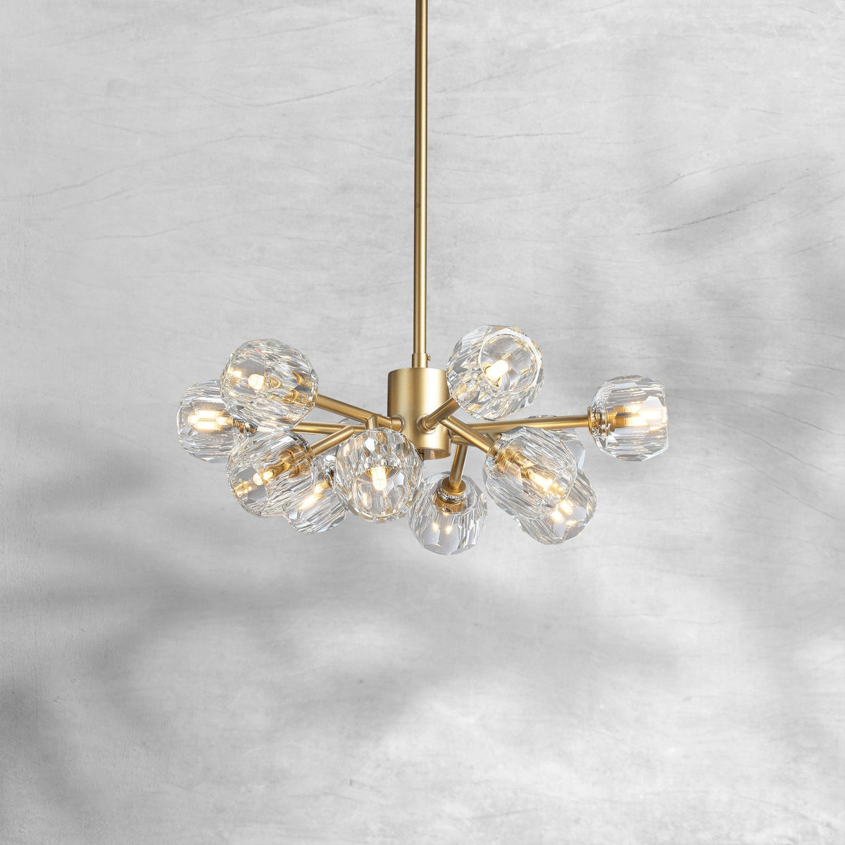 Billfz De Crystal Glass Round Chandelier 24"36"48"60"72" - Zelno