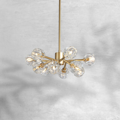 Billfz De Crystal Glass Round Chandelier 24"36"48"60"72" - Zelno