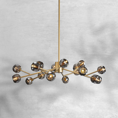 Billfz De Crystal Glass Round Chandelier 24"36"48"60"72" - Zelno