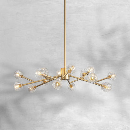 Billfz De Crystal Glass Round Chandelier 24"36"48"60"72" - Zelno
