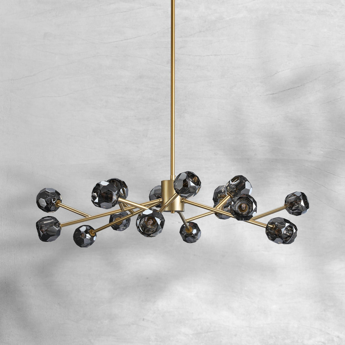 Billfz De Crystal Glass Round Chandelier 24"36"48"60"72" - Zelno