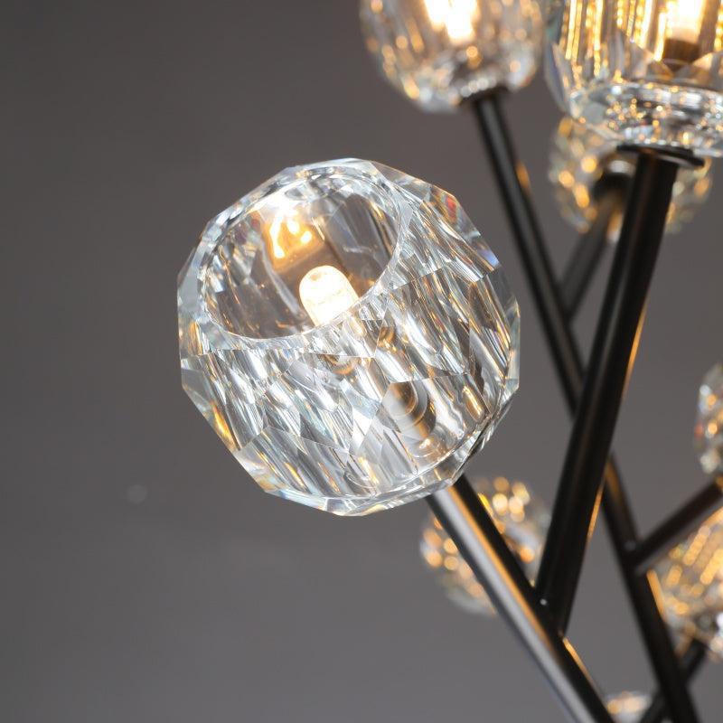 Billfz De Crystal Glass Round Chandelier 24"36"48"60"72" - Zelno