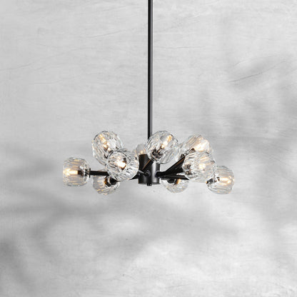 Billfz De Crystal Glass Round Chandelier 24"36"48"60"72" - Zelno