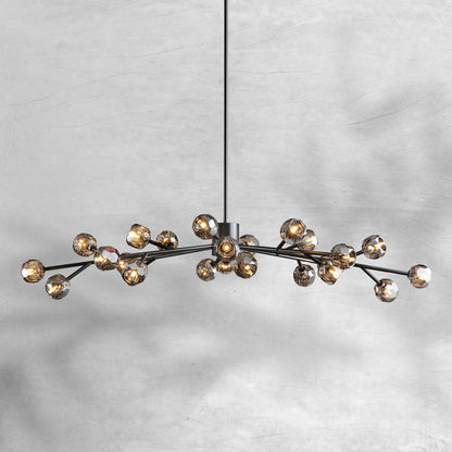 Billfz De Crystal Glass Round Chandelier 24"36"48"60"72" - Zelno