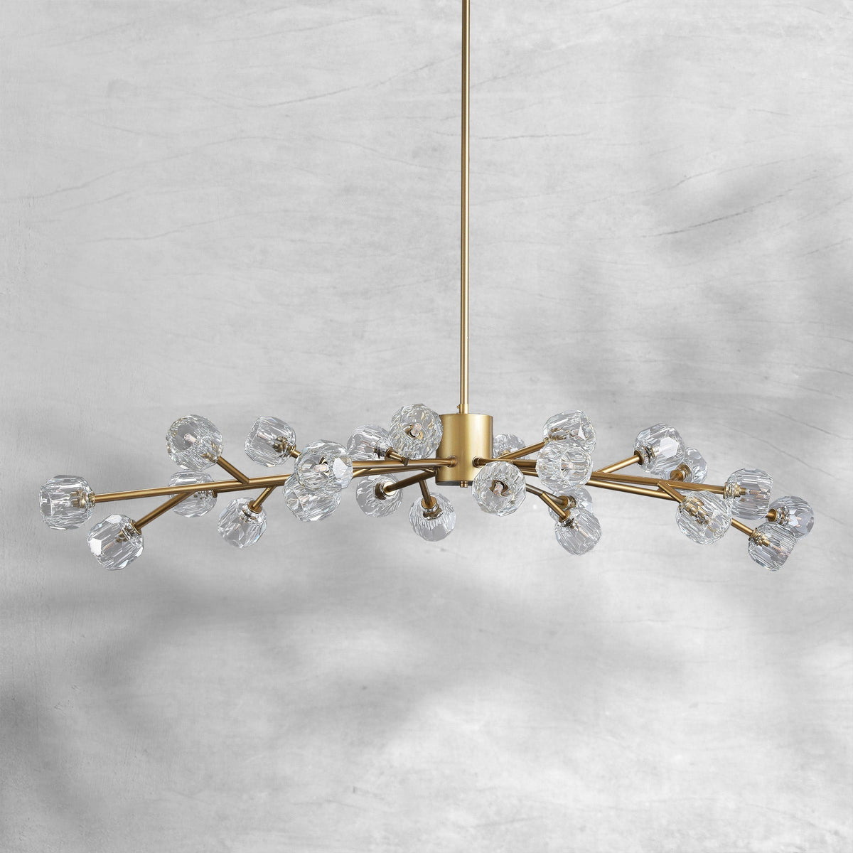 Billfz De Crystal Glass Round Chandelier 24"36"48"60"72" - Zelno