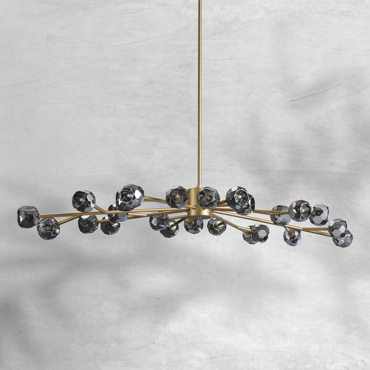 Billfz De Crystal Glass Round Chandelier 24"36"48"60"72" - Zelno