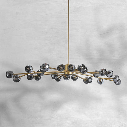 Billfz De Crystal Glass Round Chandelier 24"36"48"60"72" - Zelno