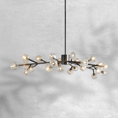 Billfz De Crystal Glass Round Chandelier 24"36"48"60"72" - Zelno