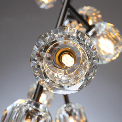 Billfz De Crystal Glass Round Chandelier 24"36"48"60"72" - Zelno