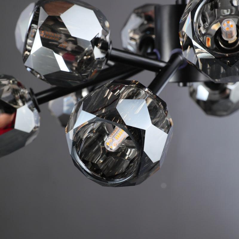 Billfz De Crystal Glass Round Chandelier 24"36"48"60"72" - Zelno