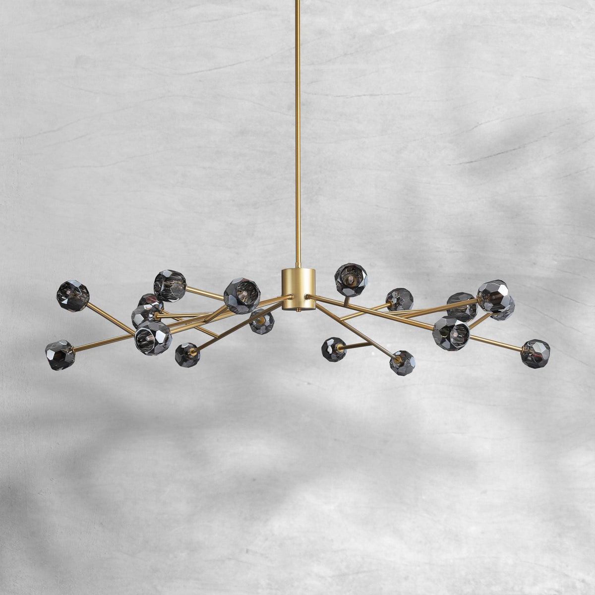 Billfz De Crystal Glass Round Chandelier 24"36"48"60"72" - Zelno