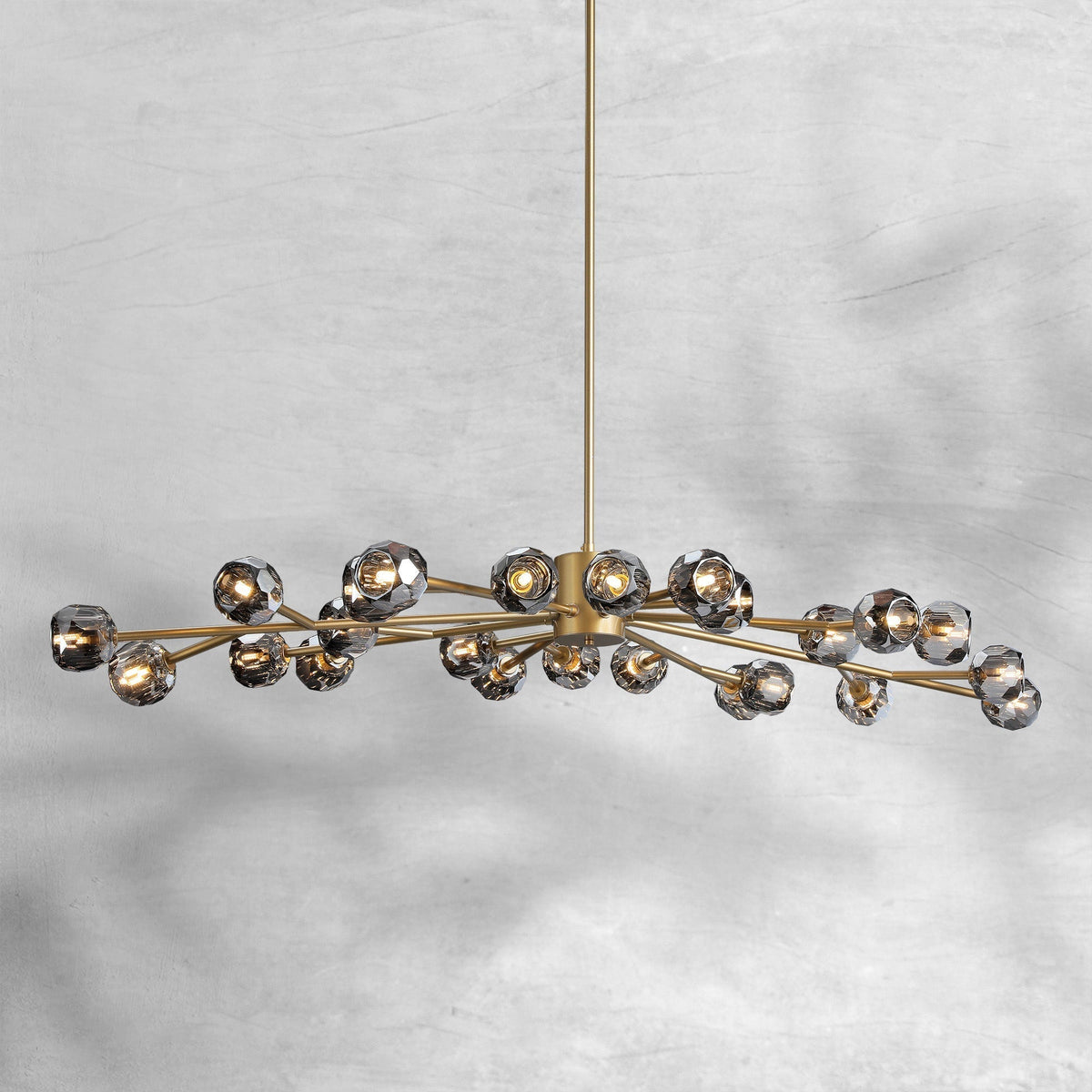 Billfz De Crystal Glass Round Chandelier 24"36"48"60"72" - Zelno